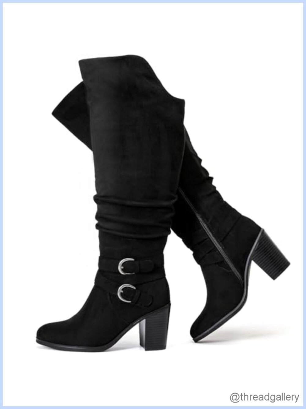 Extra Wide Calf Knee High Boots Memory Foam